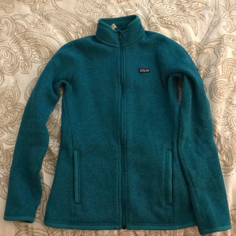 Patagonia Teal Full-Zip Fleece Jacket